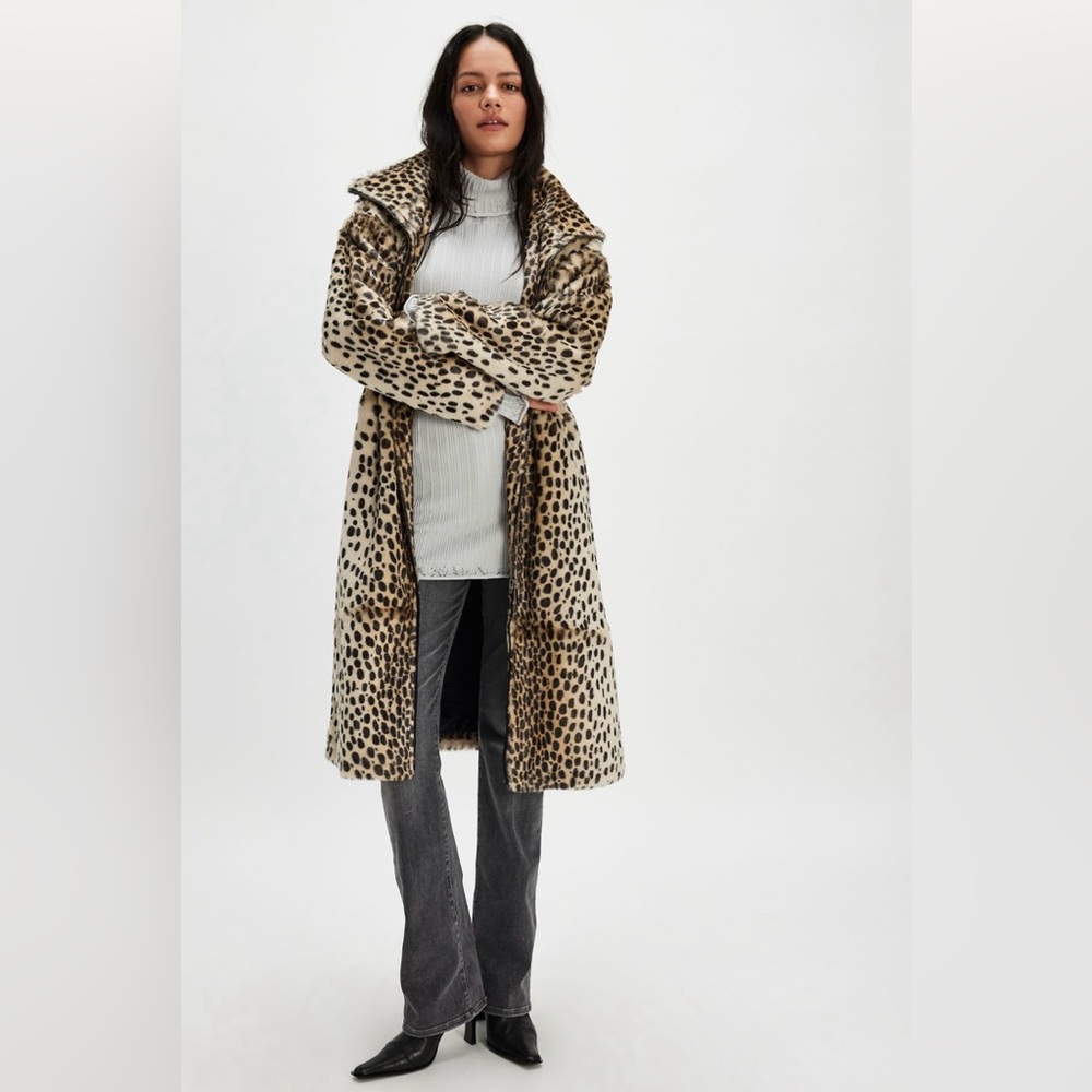 FREE PEOPLE Lana Leopard Duster ๐ Medium - Picture 14 of 15